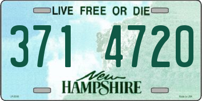 NH license plate 3714720