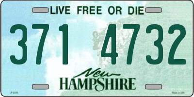 NH license plate 3714732