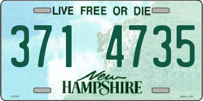 NH license plate 3714735
