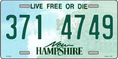 NH license plate 3714749