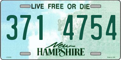 NH license plate 3714754