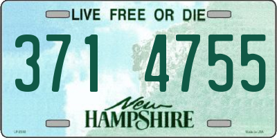 NH license plate 3714755