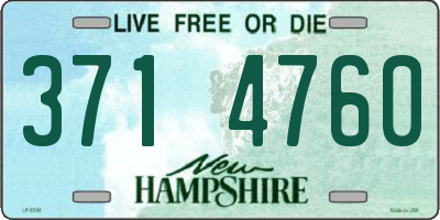NH license plate 3714760