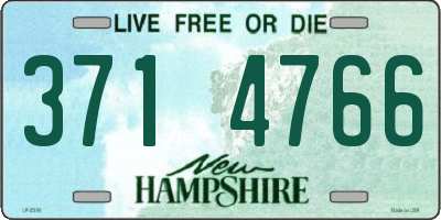 NH license plate 3714766