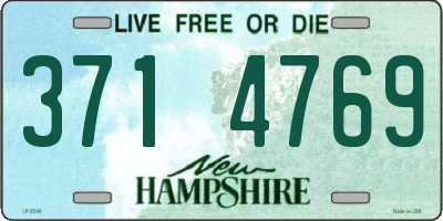 NH license plate 3714769