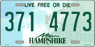 NH license plate 3714773
