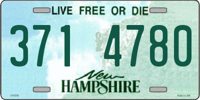 NH license plate 3714780