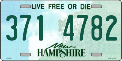 NH license plate 3714782