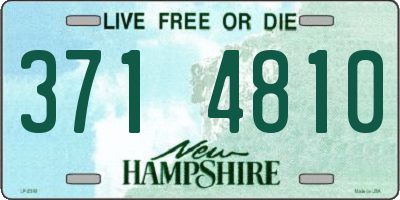 NH license plate 3714810