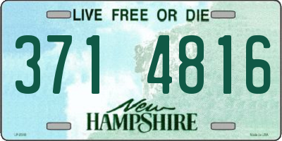 NH license plate 3714816