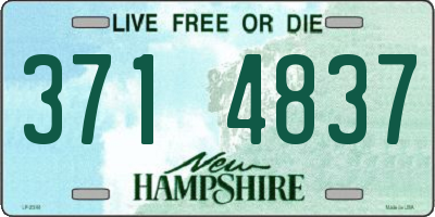 NH license plate 3714837