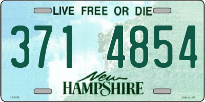 NH license plate 3714854