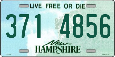 NH license plate 3714856