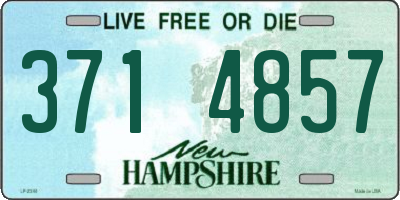 NH license plate 3714857