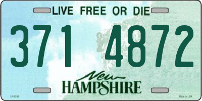 NH license plate 3714872