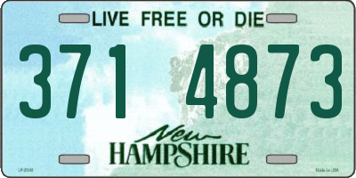 NH license plate 3714873