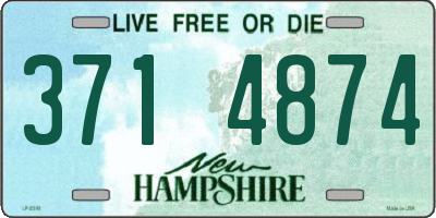 NH license plate 3714874