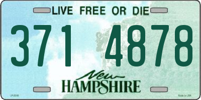 NH license plate 3714878