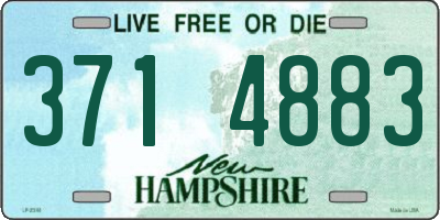NH license plate 3714883