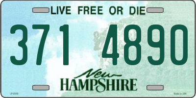 NH license plate 3714890