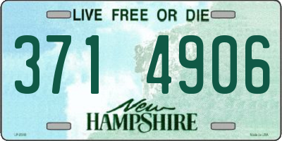 NH license plate 3714906