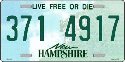 NH license plate 3714917