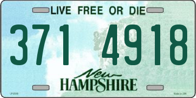 NH license plate 3714918