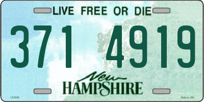 NH license plate 3714919