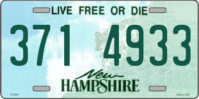 NH license plate 3714933