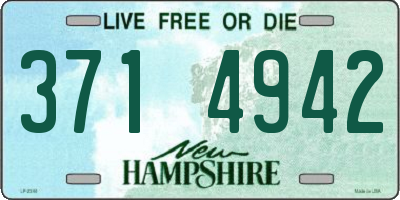 NH license plate 3714942