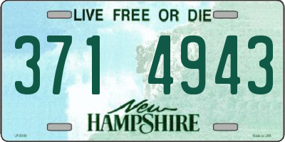 NH license plate 3714943
