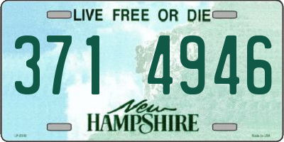NH license plate 3714946