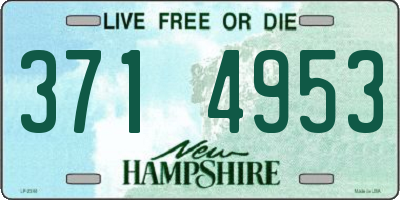NH license plate 3714953