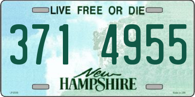 NH license plate 3714955