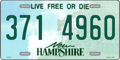 NH license plate 3714960