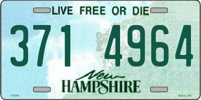 NH license plate 3714964