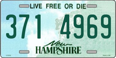 NH license plate 3714969