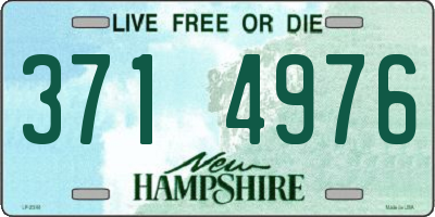 NH license plate 3714976