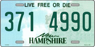 NH license plate 3714990