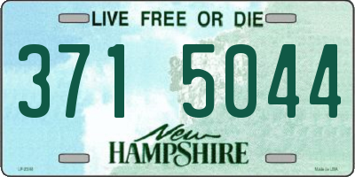 NH license plate 3715044