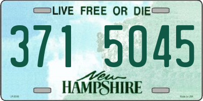 NH license plate 3715045