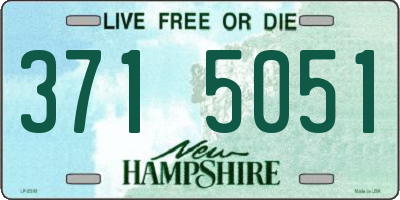 NH license plate 3715051