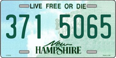 NH license plate 3715065