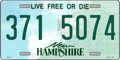 NH license plate 3715074
