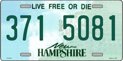 NH license plate 3715081