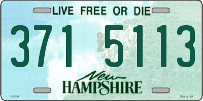 NH license plate 3715113