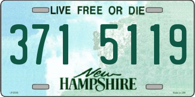 NH license plate 3715119