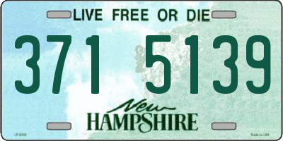 NH license plate 3715139