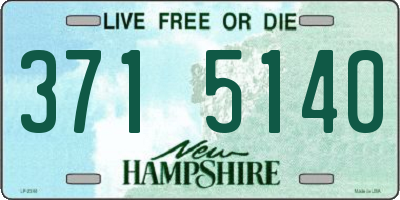 NH license plate 3715140
