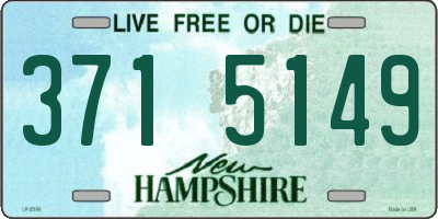 NH license plate 3715149